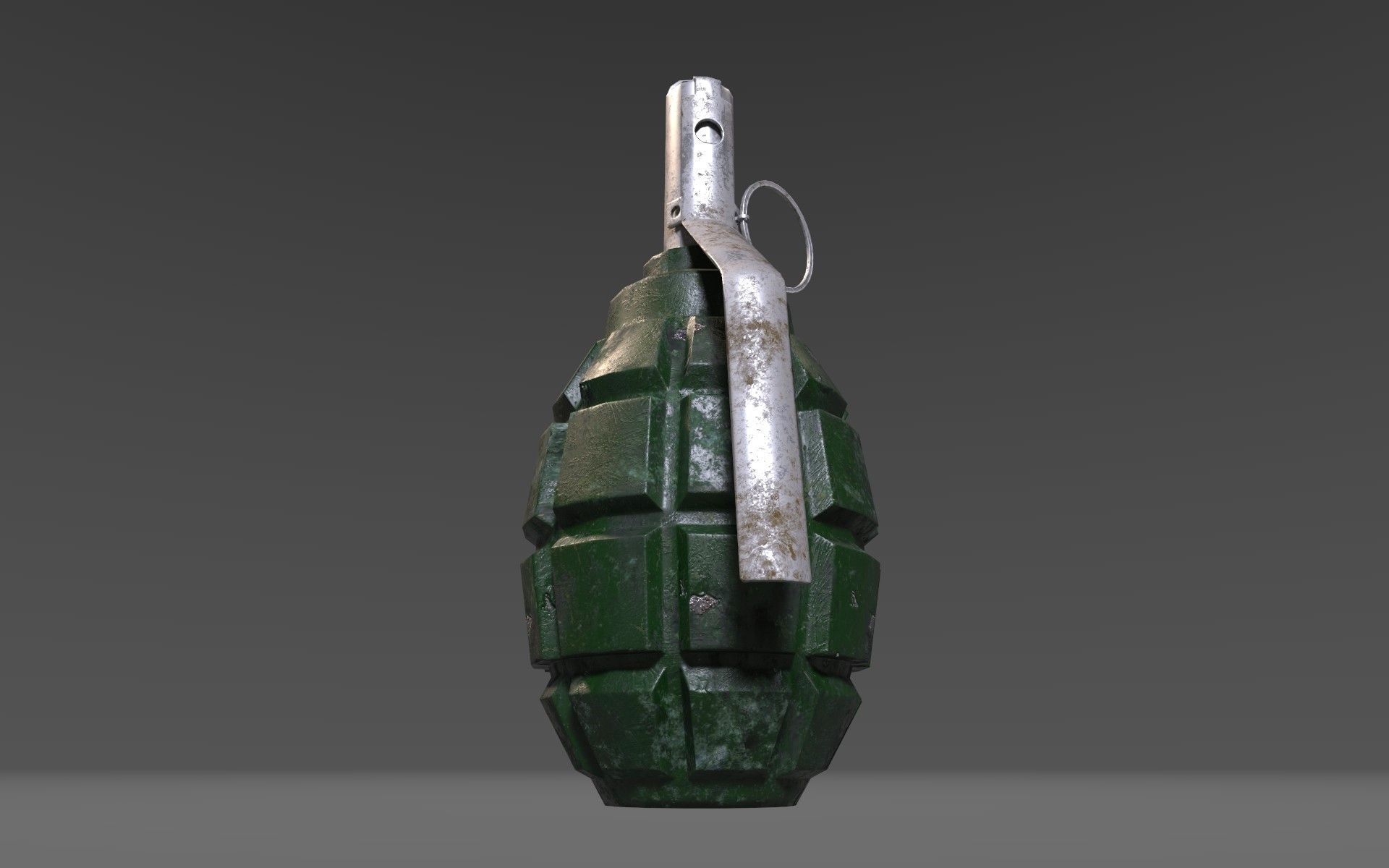 Grenade F-1 Low-poly Low-poly 3D model_1