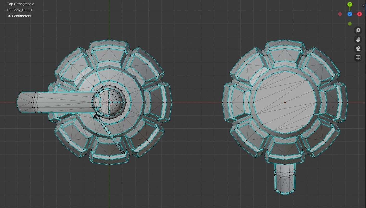 Grenade F-1 Low-poly Low-poly 3D model_5