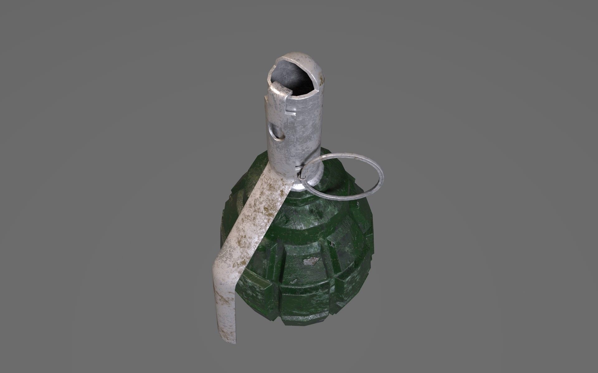Grenade F-1 Low-poly Low-poly 3D model_2