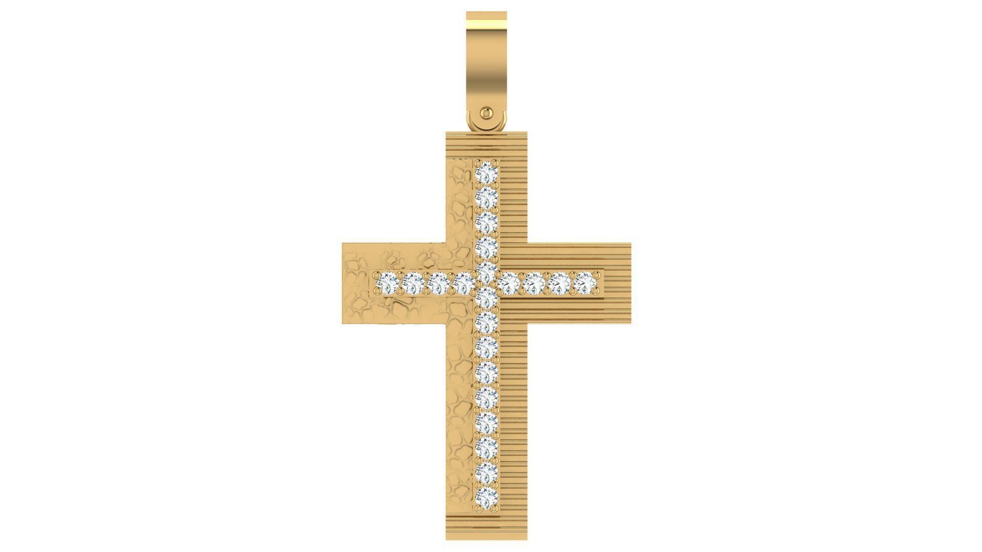 CROSS PENDANT CR06 3D print model_7
