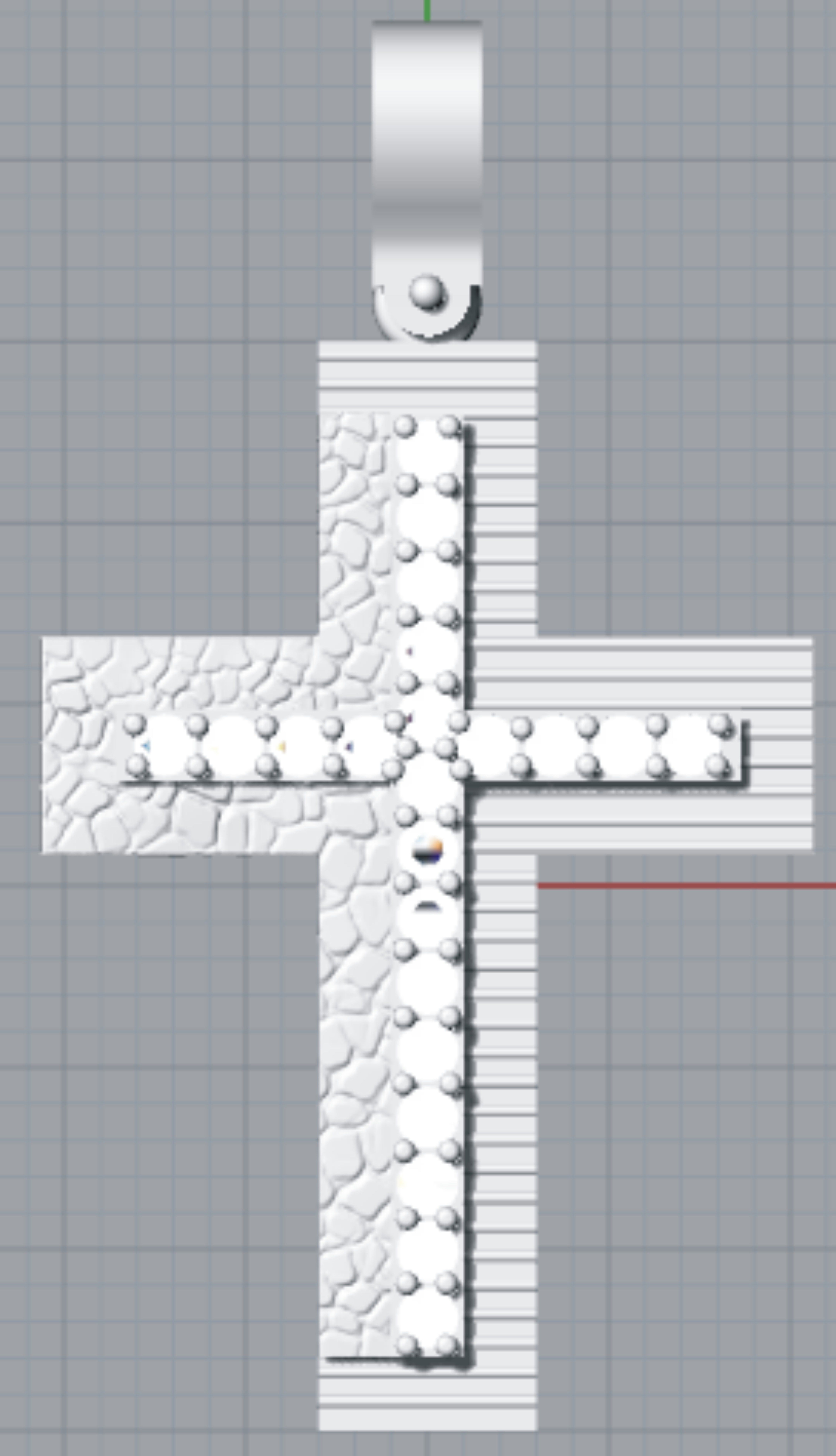 CROSS PENDANT CR06 3D print model_5