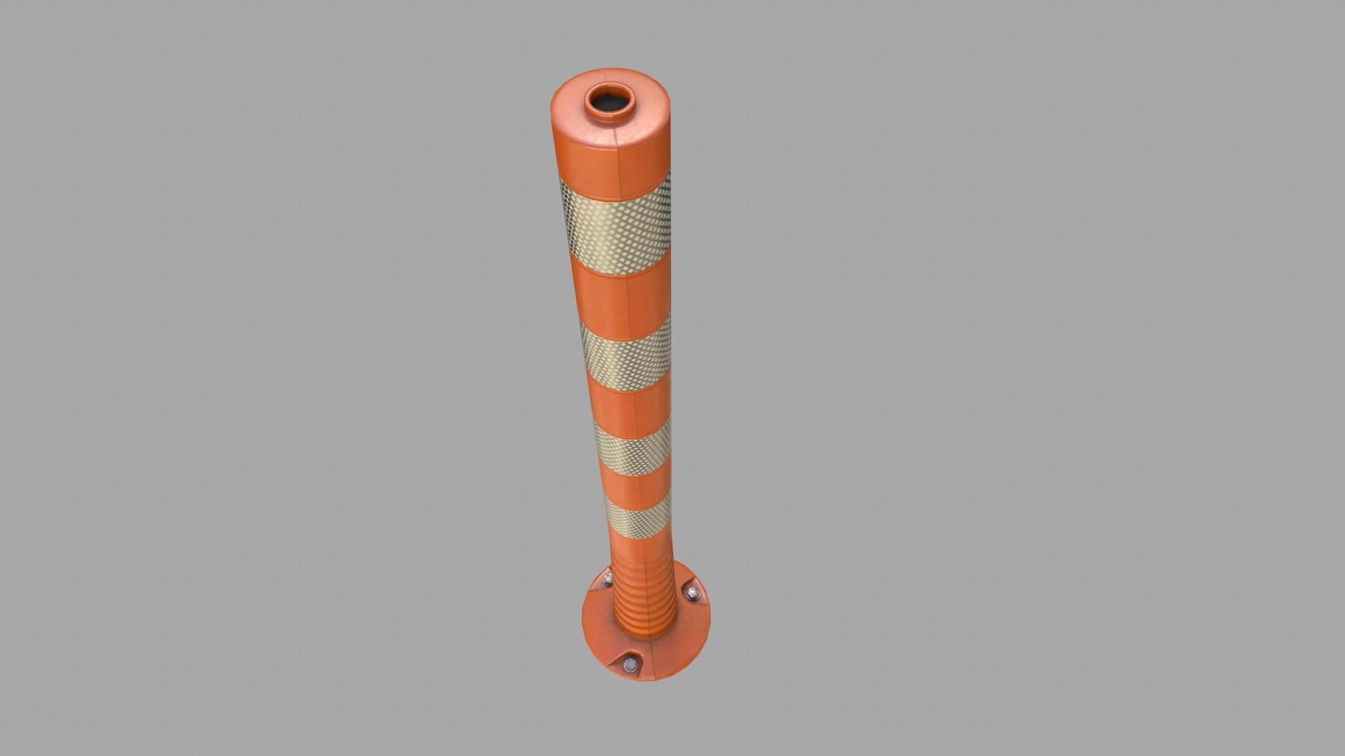 Traffic Delineator Low-poly 3D model_3
