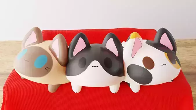 Hover Kitty VRCHAT READY Exotics Pack Low-poly 3D model