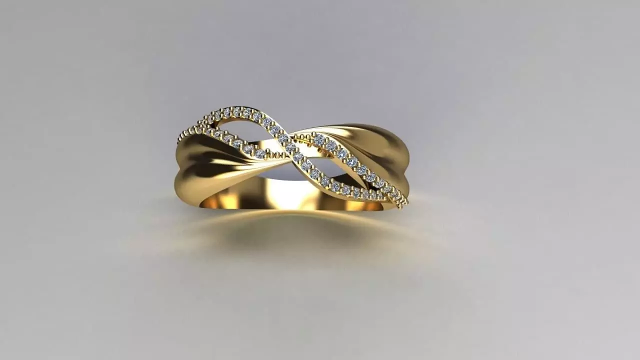 ring jewelry 3D print model_0