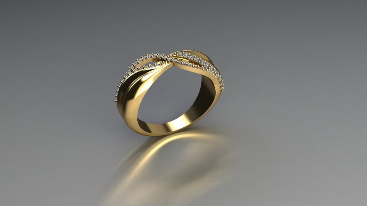 ring jewelry 3D print model_2