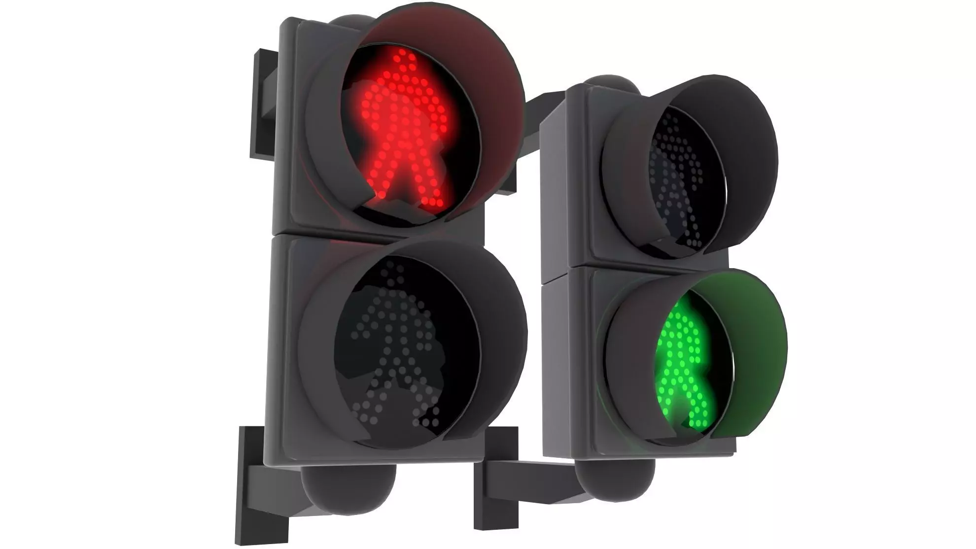 Traffic Light 04 3D model_0