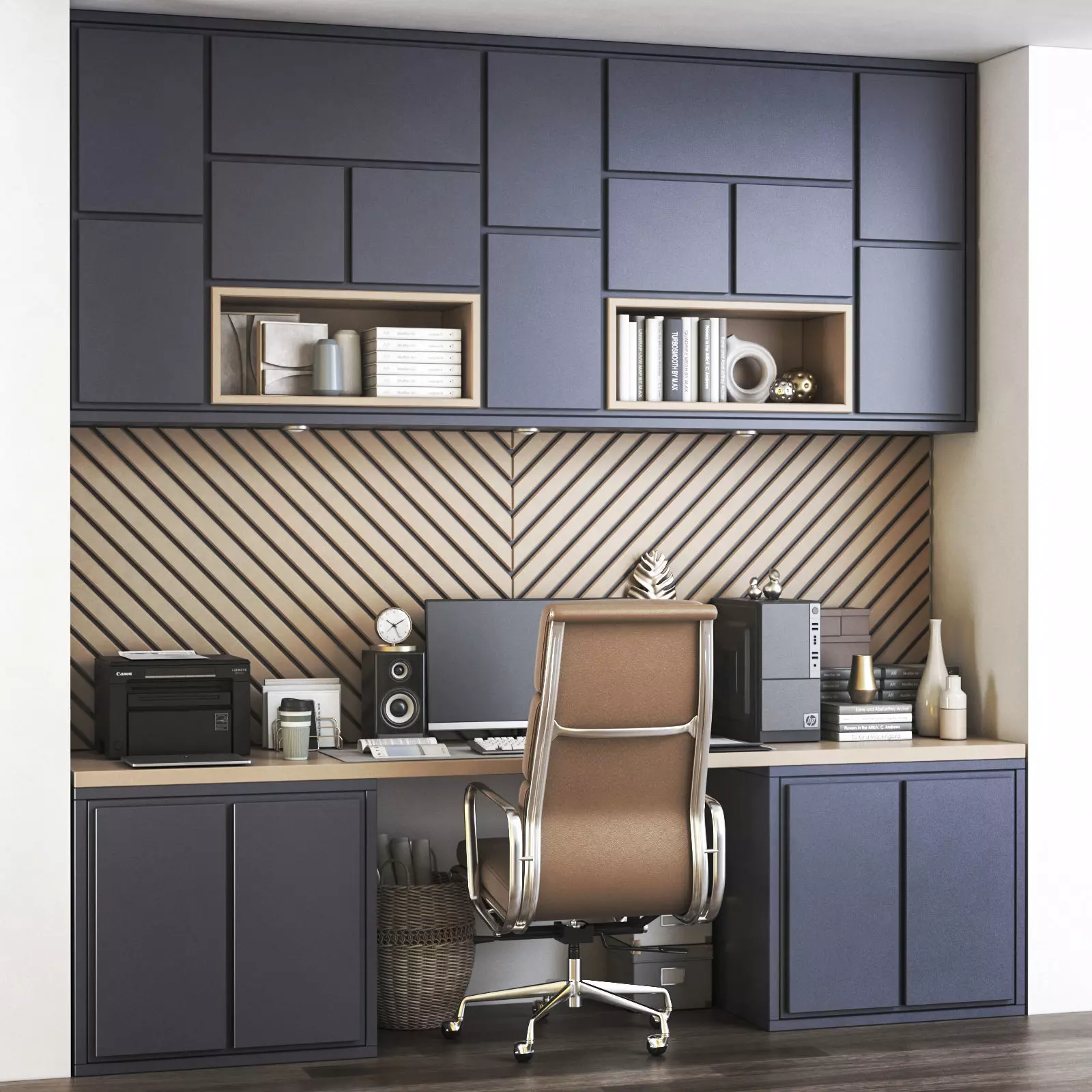 Office workplace 90 3D model