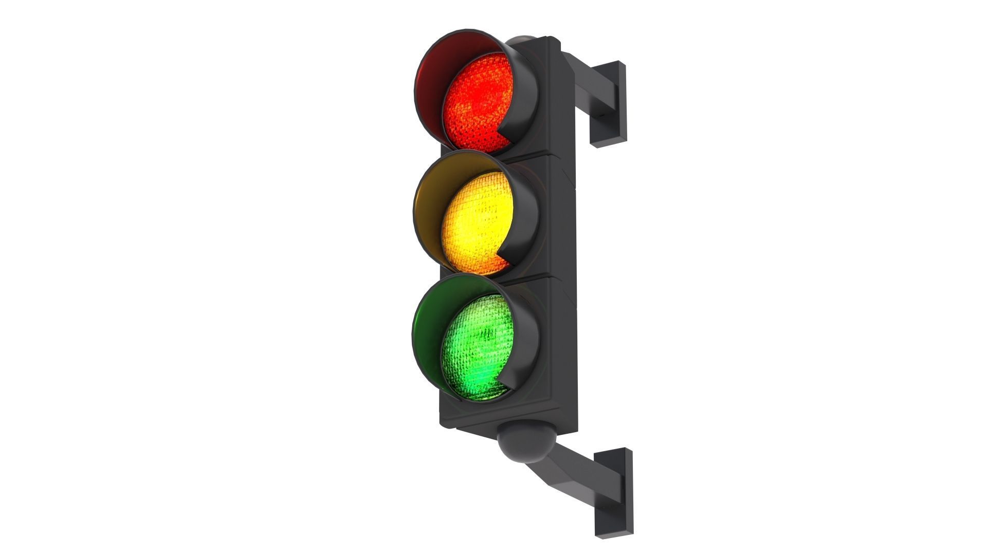Traffic Light 06 3D model_2