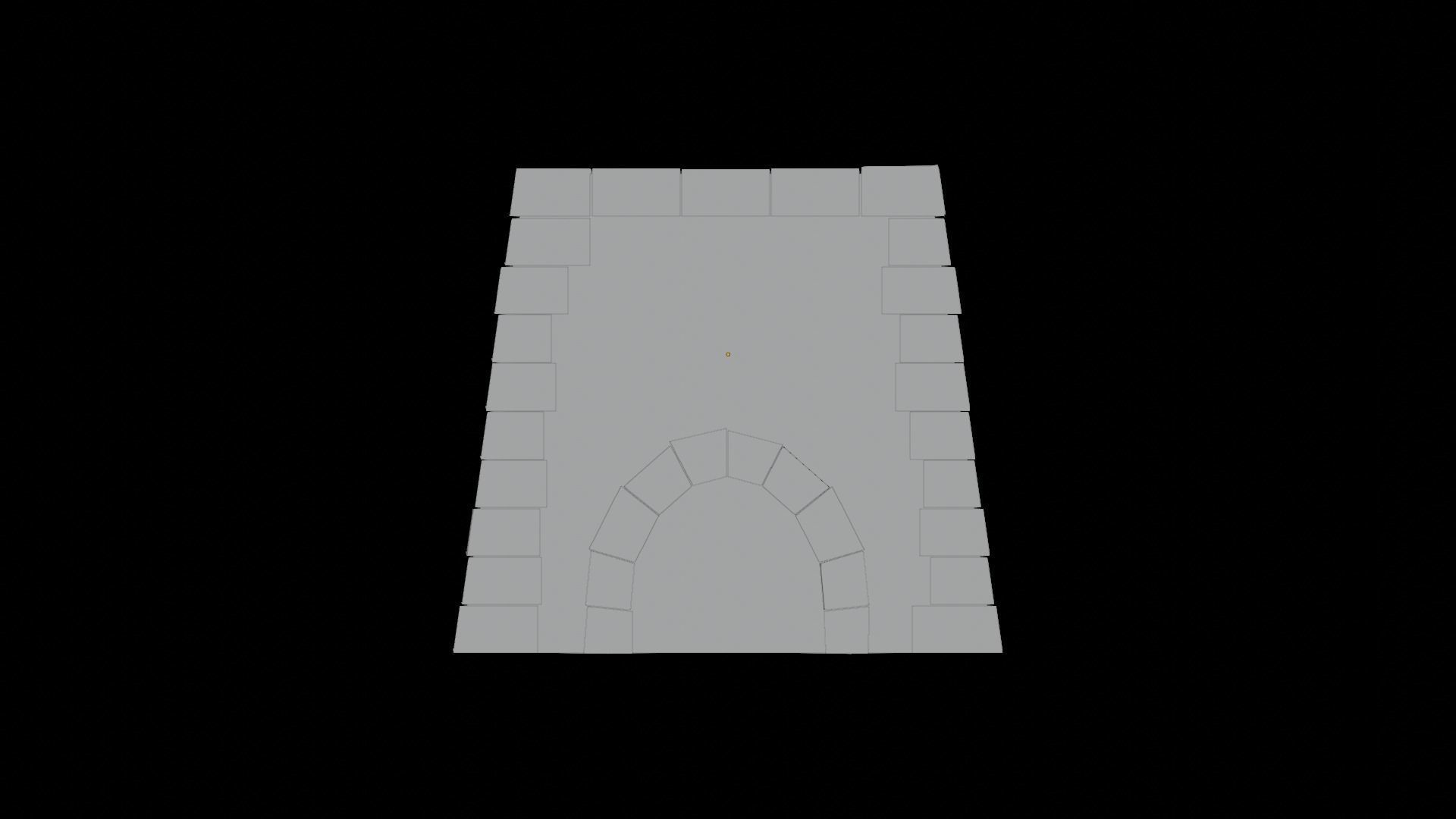 Fire Place Low-poly 3D model_11