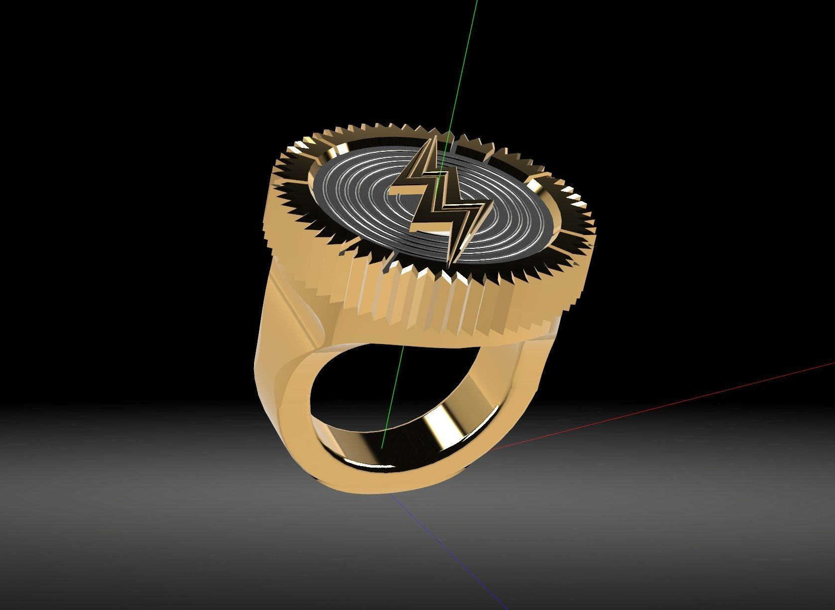 Flash ring from the flash movie 3D print model_2