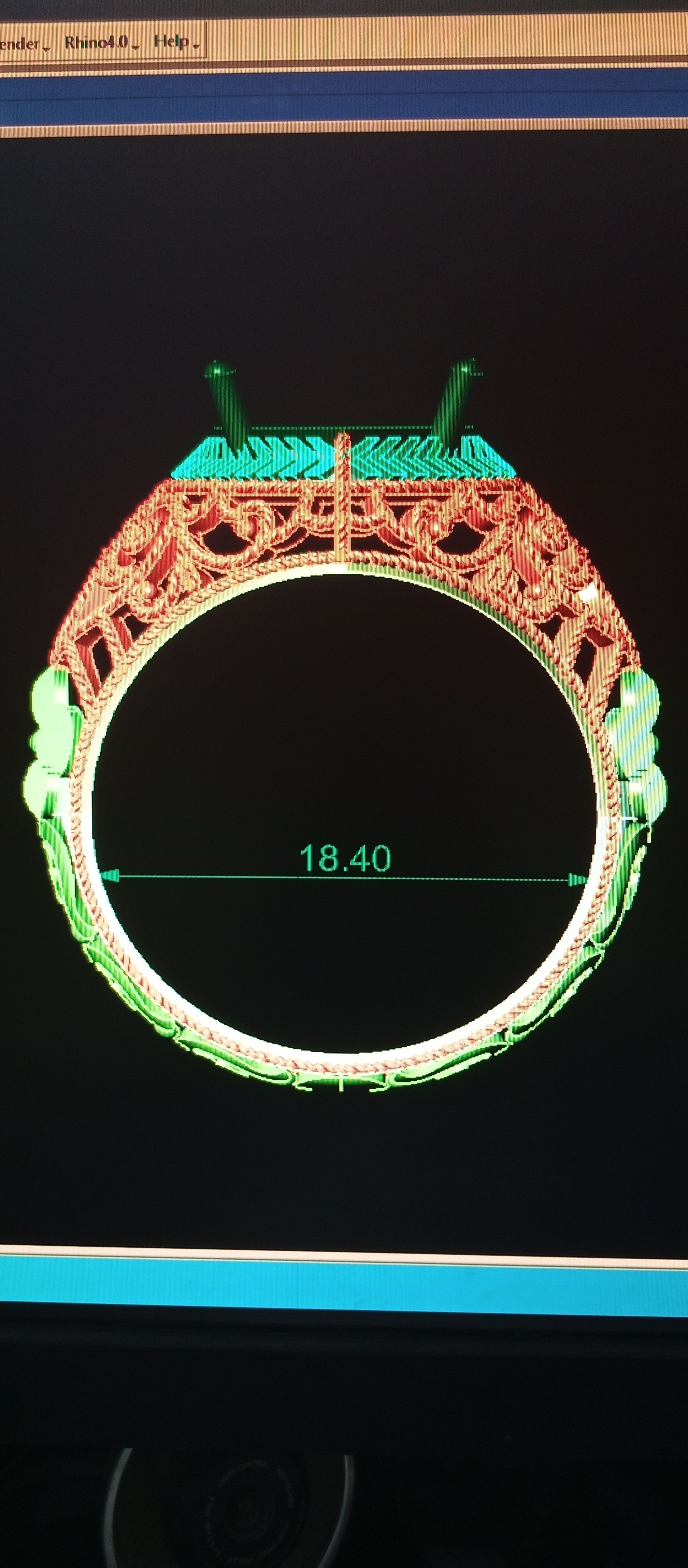 marquee ring 3D print model_2