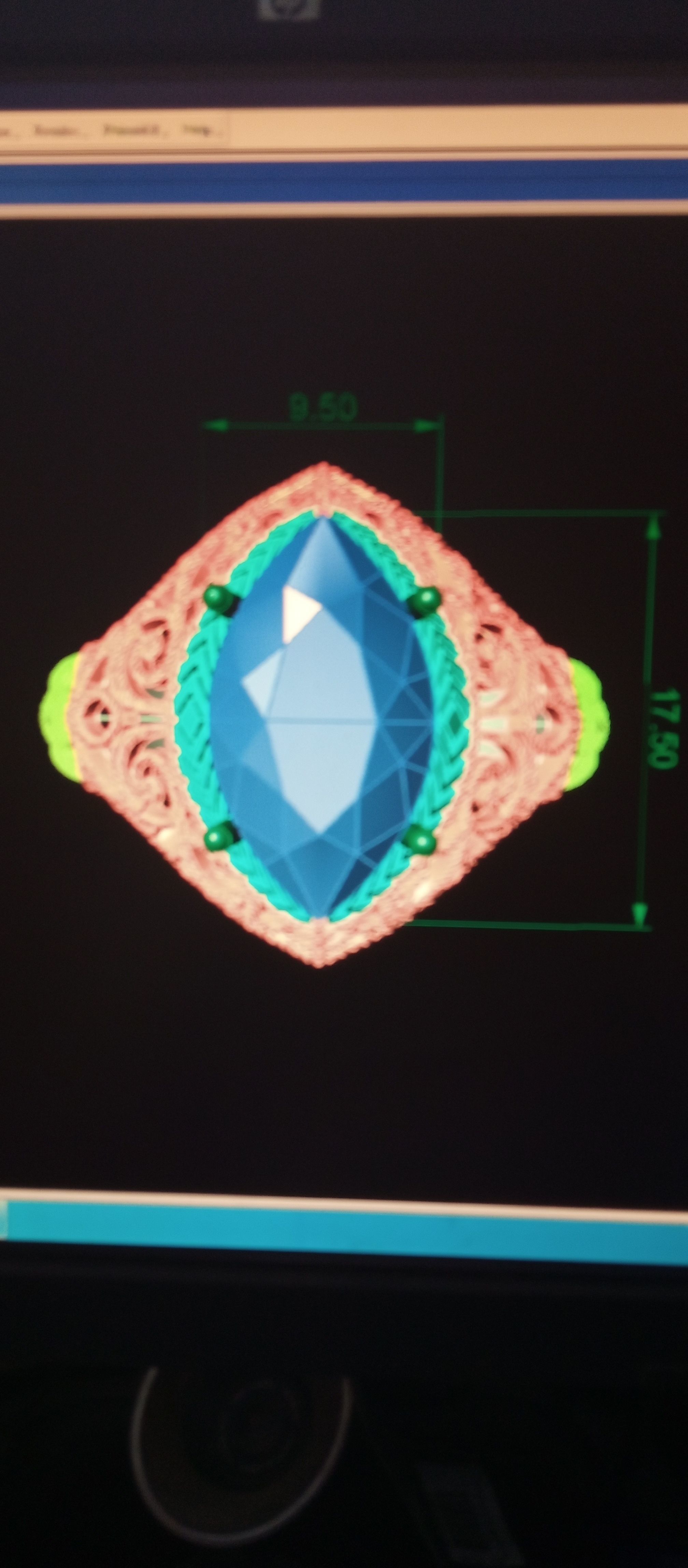 marquee ring 3D print model_4