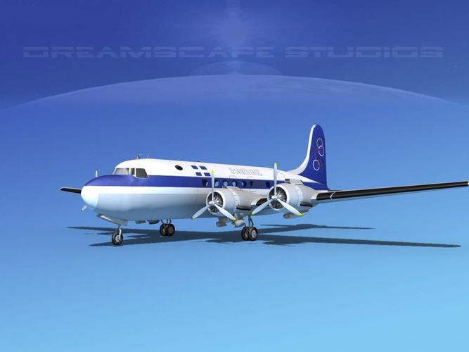 Douglas DC-4 Olympic 3D model