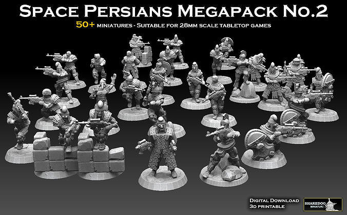 Space Persian Megapack 2 3D print model