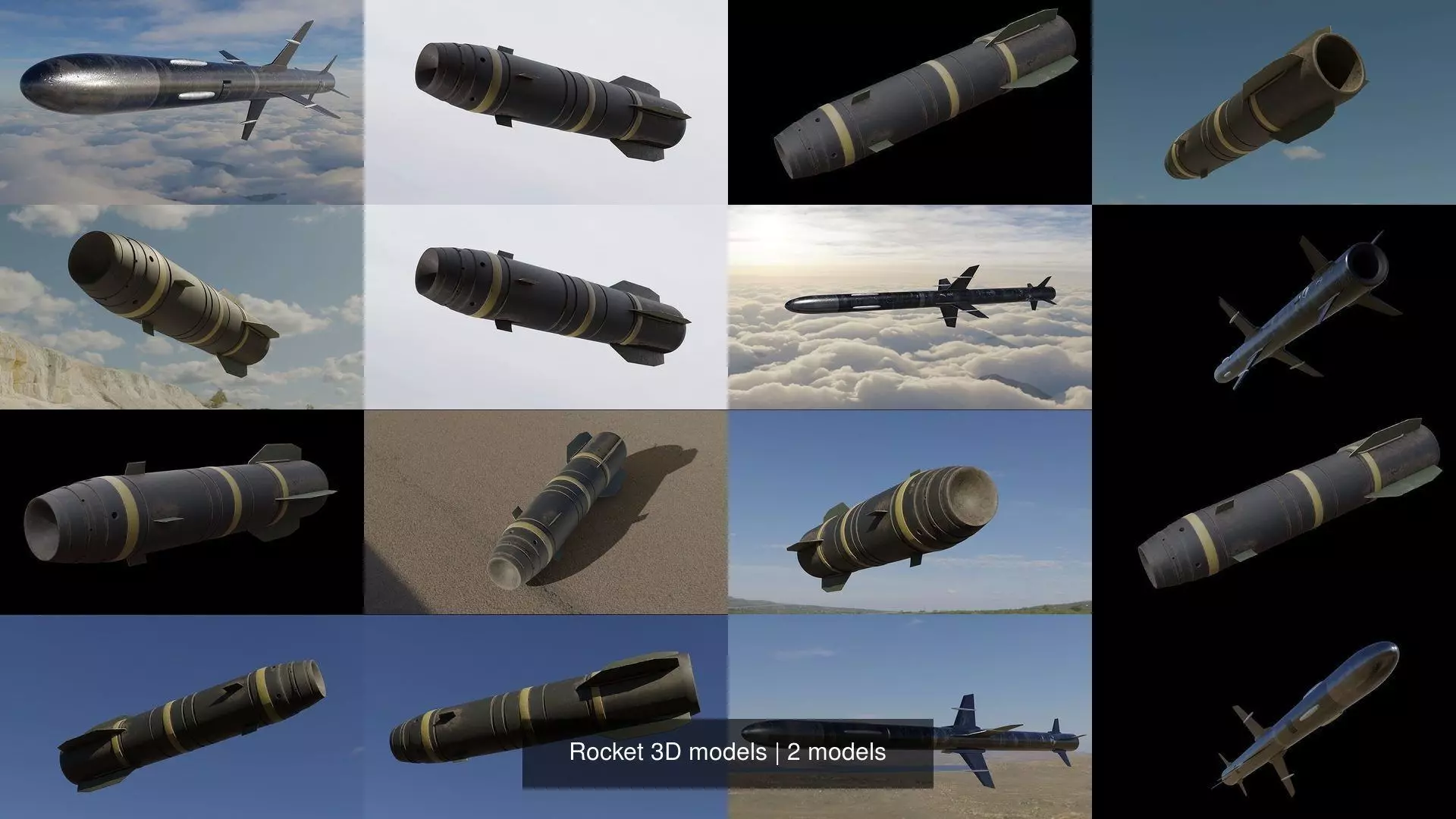 Rocket 3D models 3D Model Collection_1