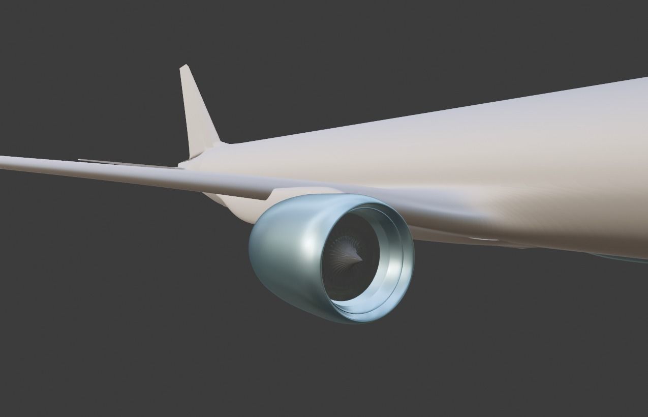 Boeing 777-300  3D print model_5