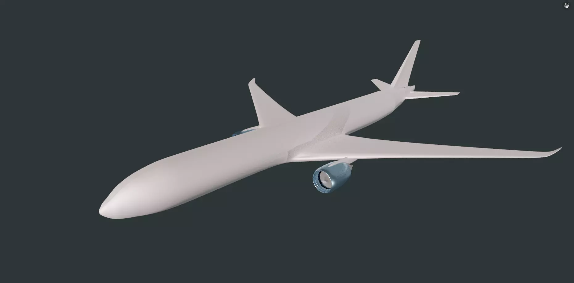 Boeing 777-300  3D print model_0