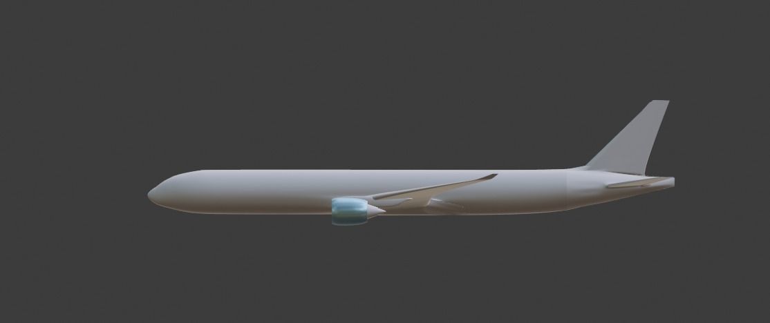 Boeing 777-300  3D print model_9