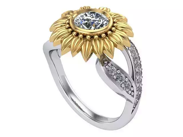 Sunflower Ring v2