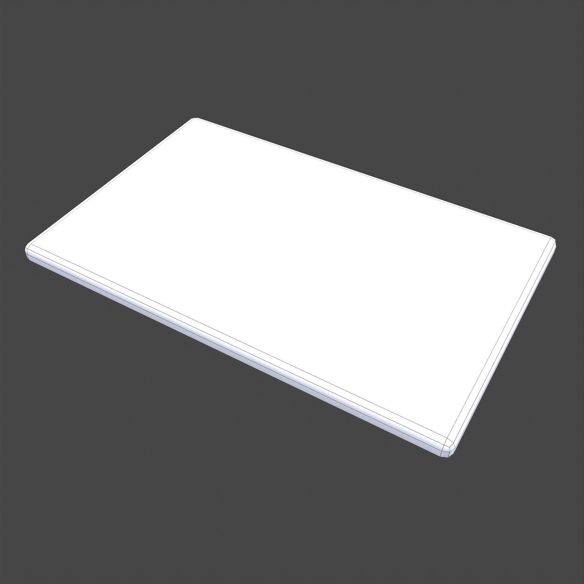 Happy Halloween Ghosts Decorative Mat Low-poly 3D model_13