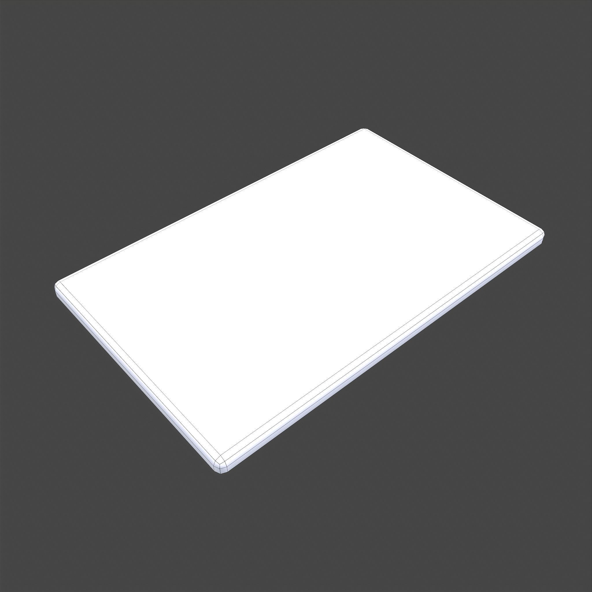 Happy Halloween Ghosts Decorative Mat Low-poly 3D model_17