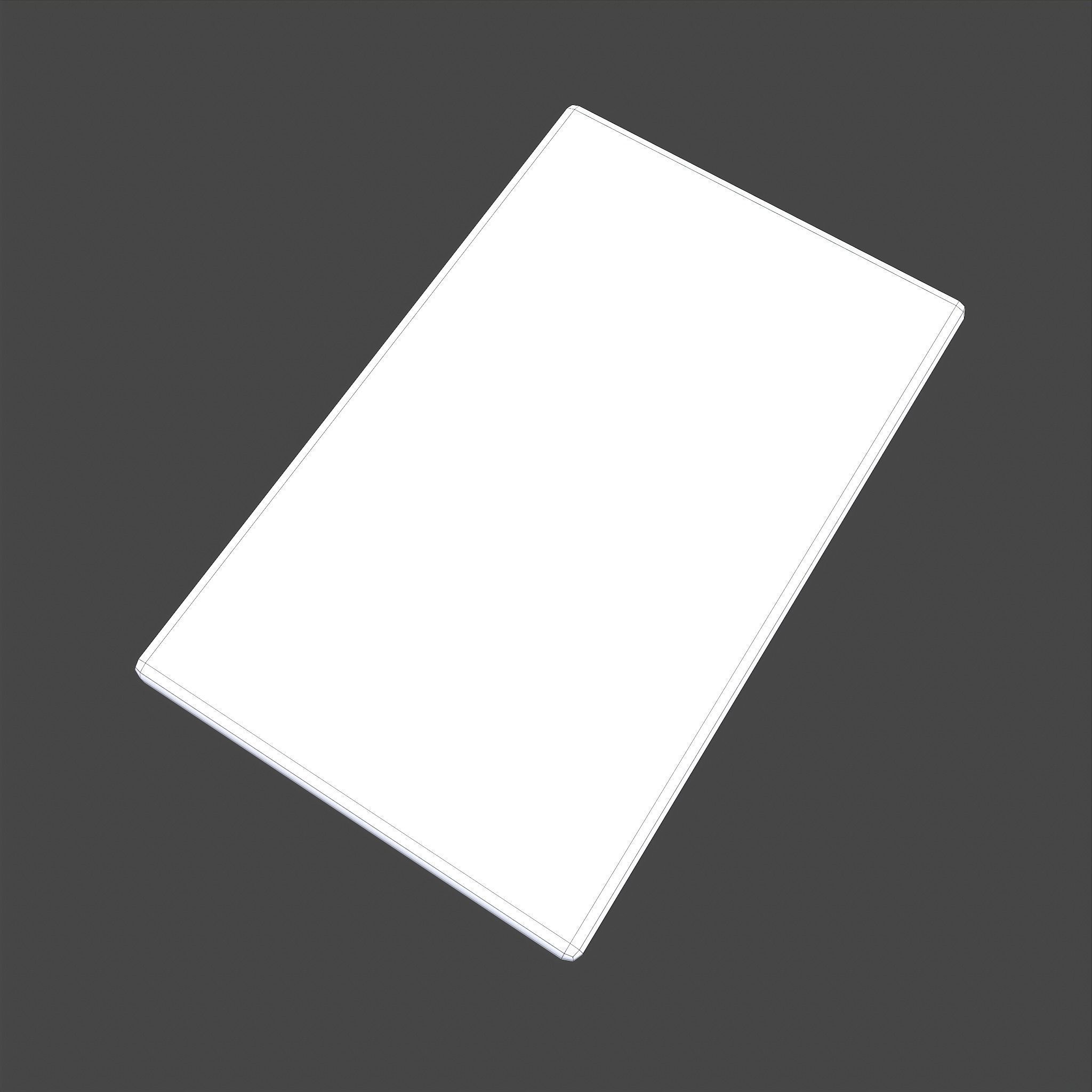 Happy Halloween Ghosts Decorative Mat Low-poly 3D model_16