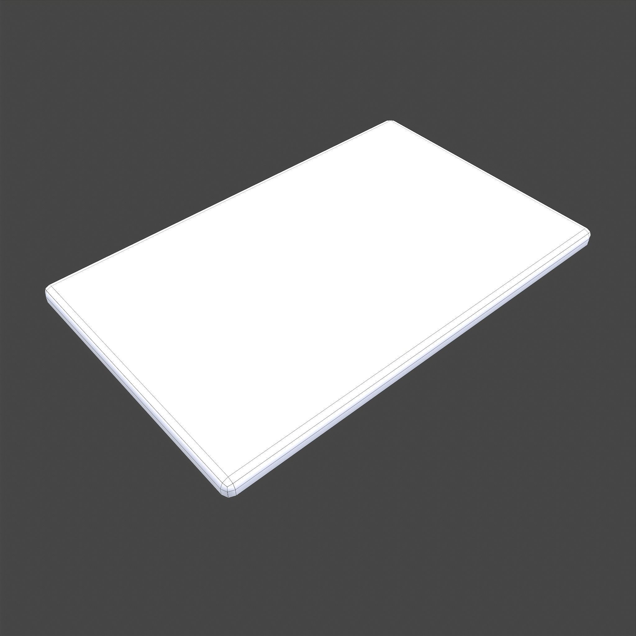 Happy Halloween Ghosts Decorative Mat Low-poly 3D model_23