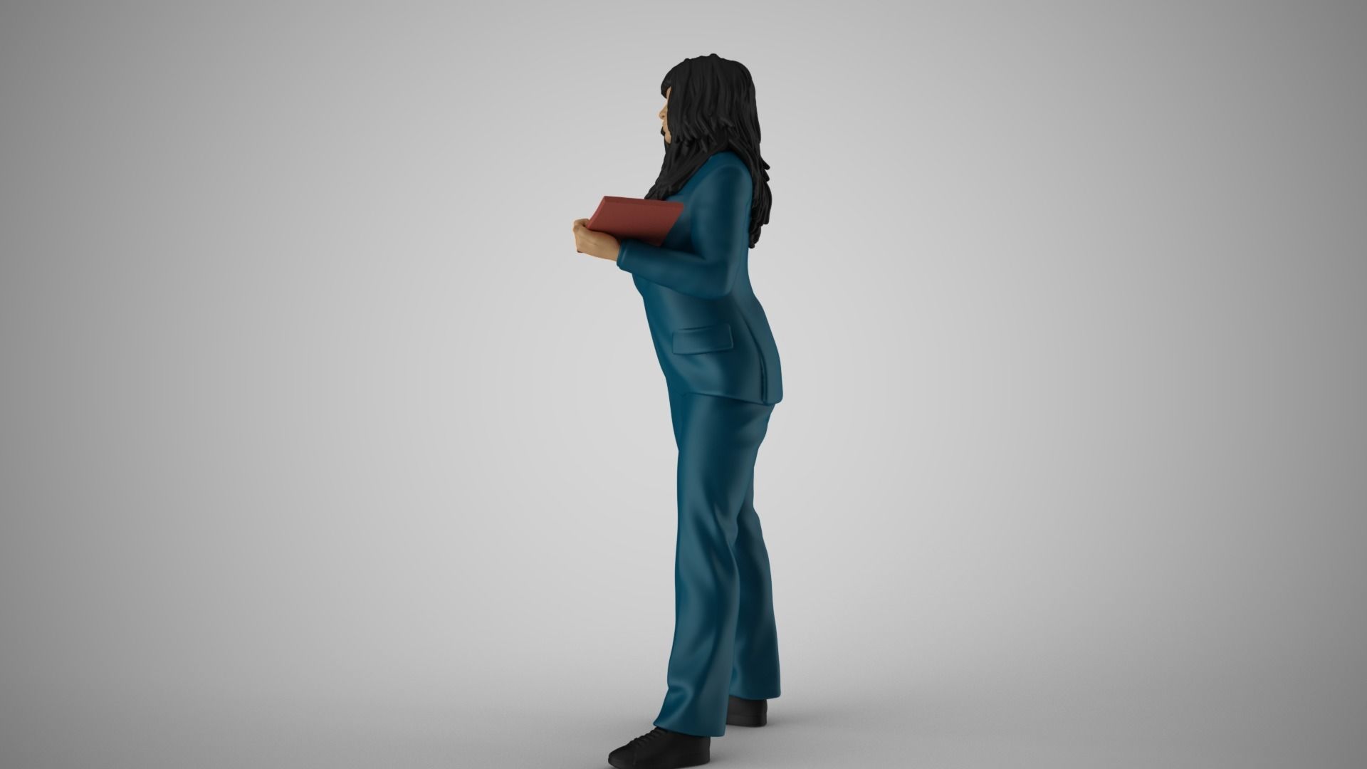 Woman Work Time 3D print model_9