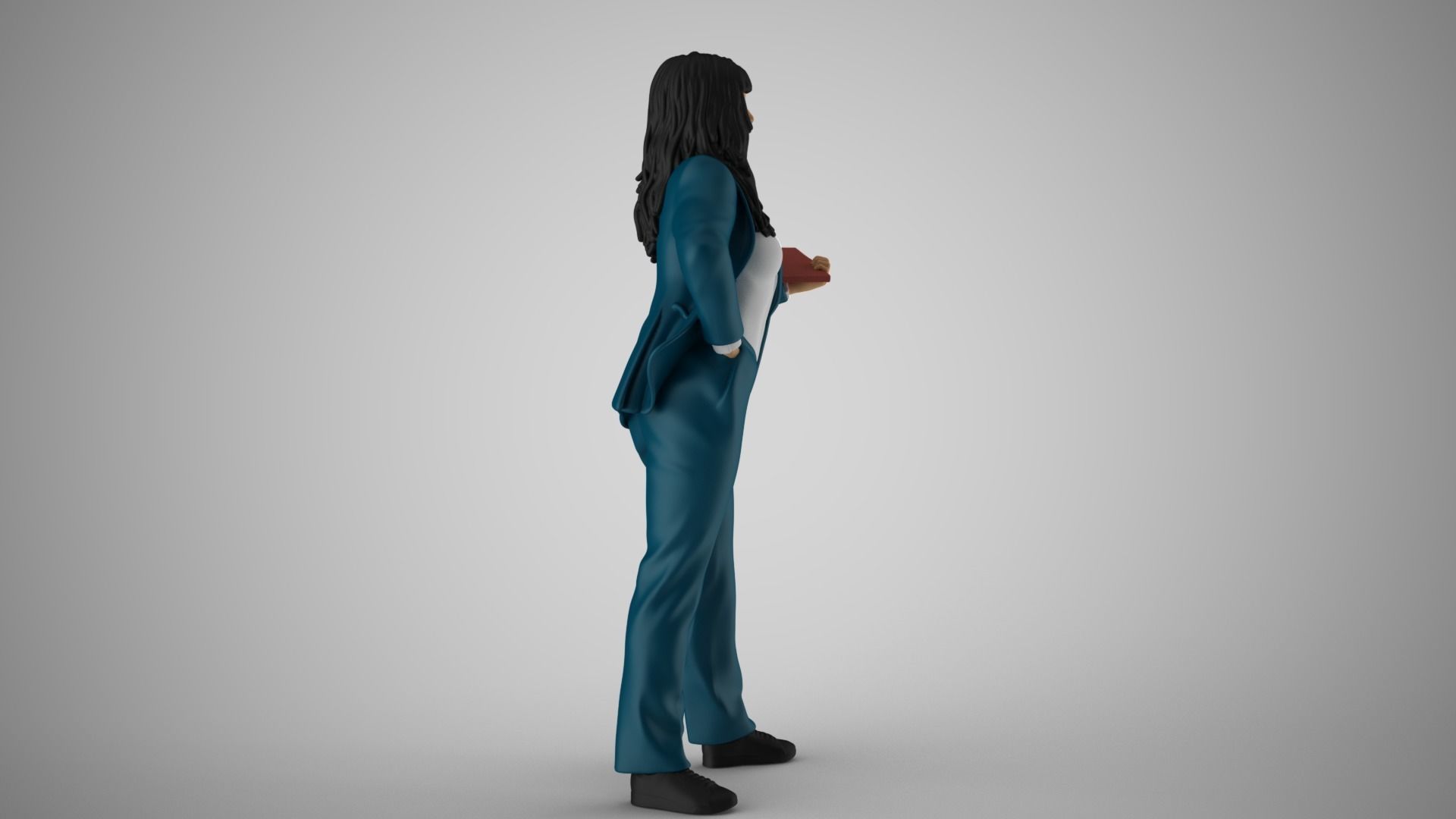 Woman Work Time 3D print model_5