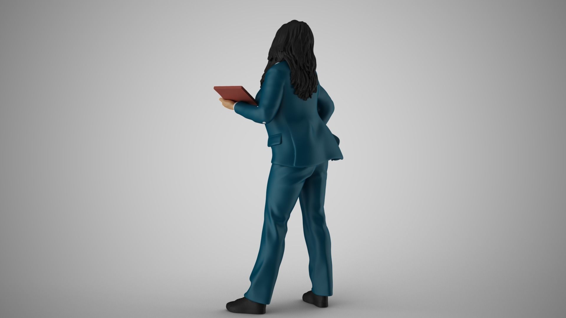 Woman Work Time 3D print model_8