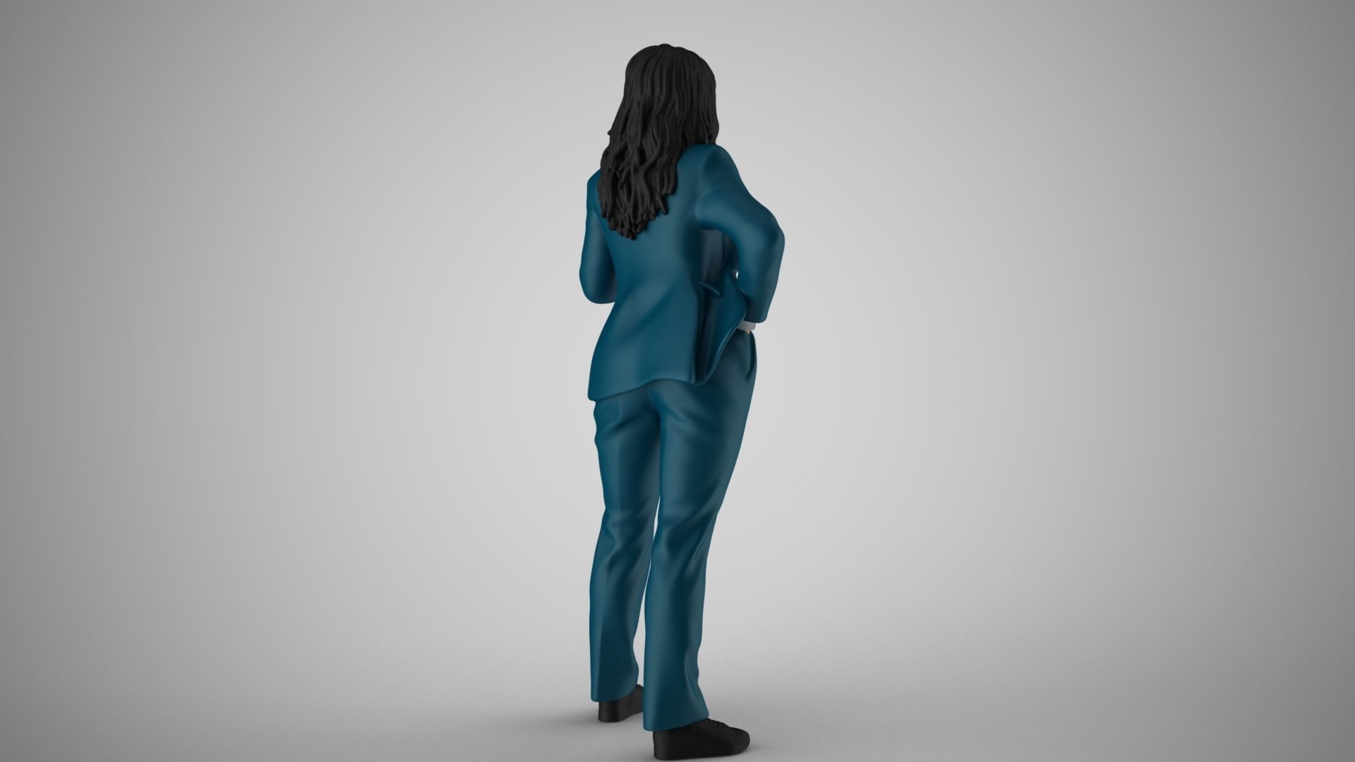 Woman Work Time 3D print model_6