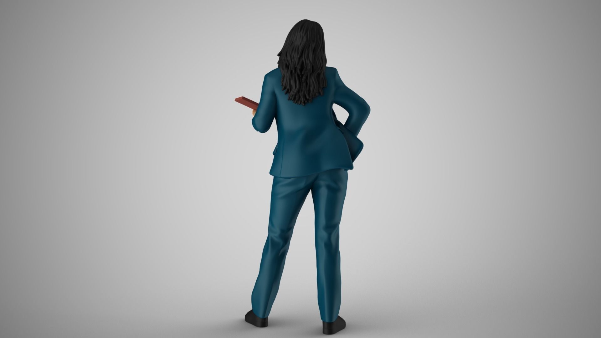 Woman Work Time 3D print model_7