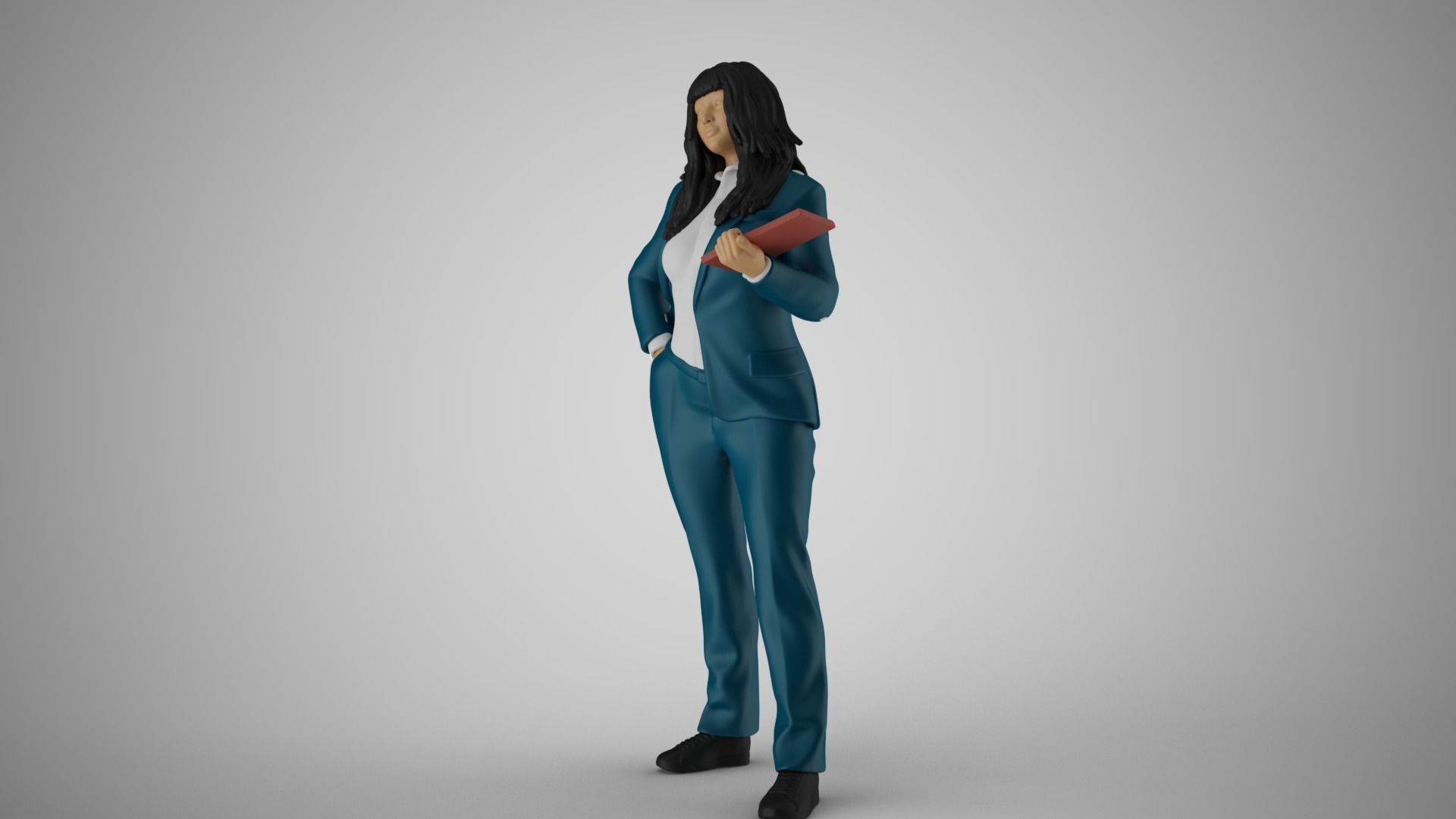 Woman Work Time 3D print model_10