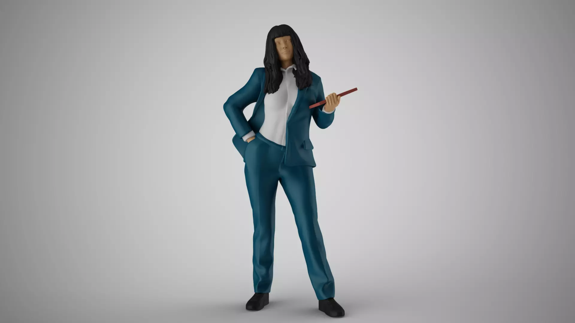 Woman Work Time 3D print model_0