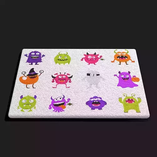 Halloween Monsters Decorative Mat 