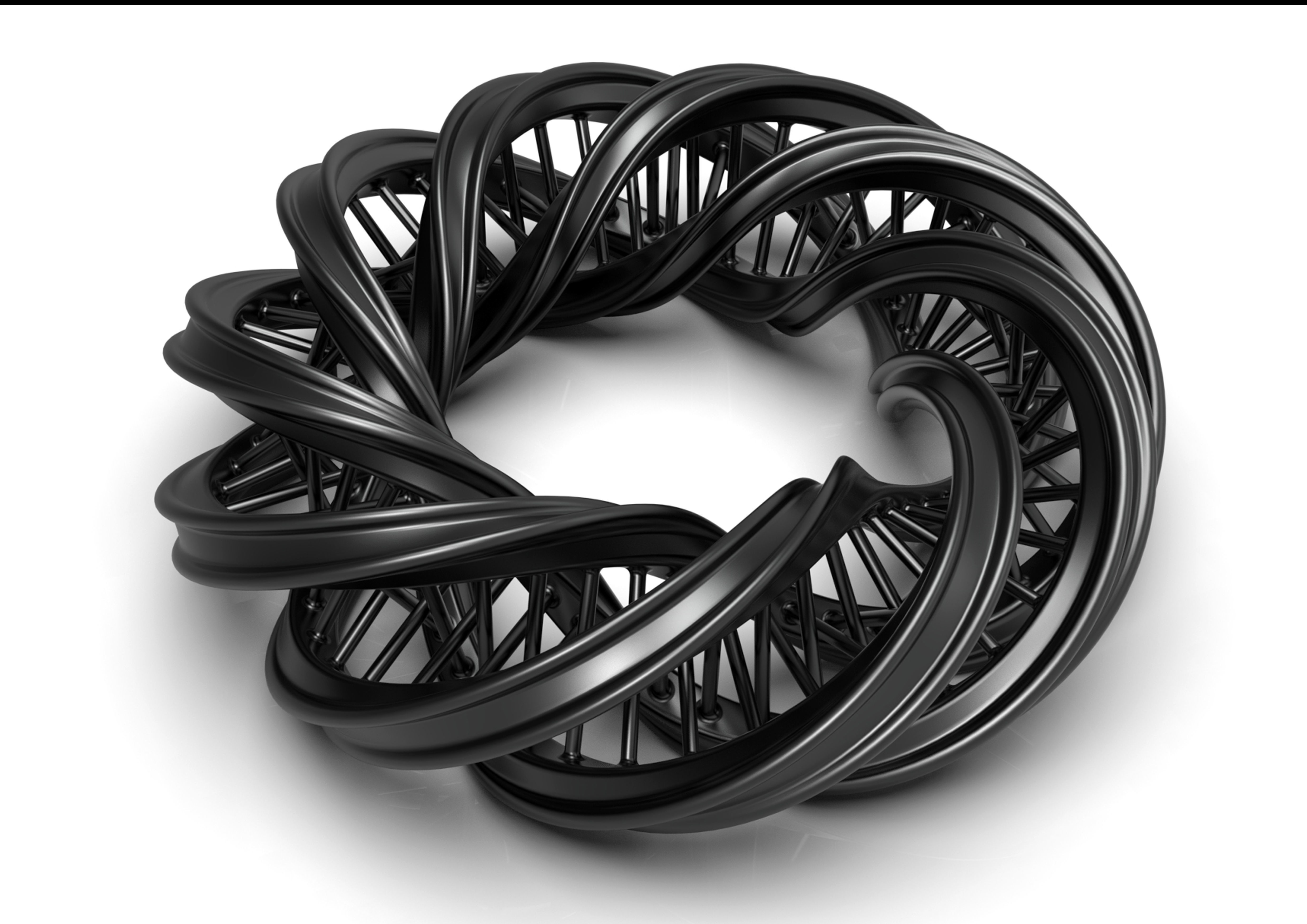 zilian spiral dna ring 3D print model_1