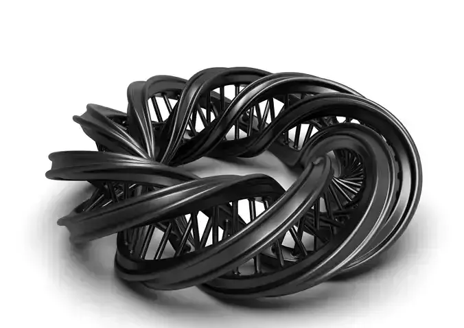 zilian spiral dna ring 3D print model