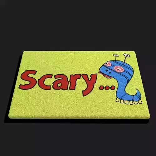 Scary Decorative Mat 