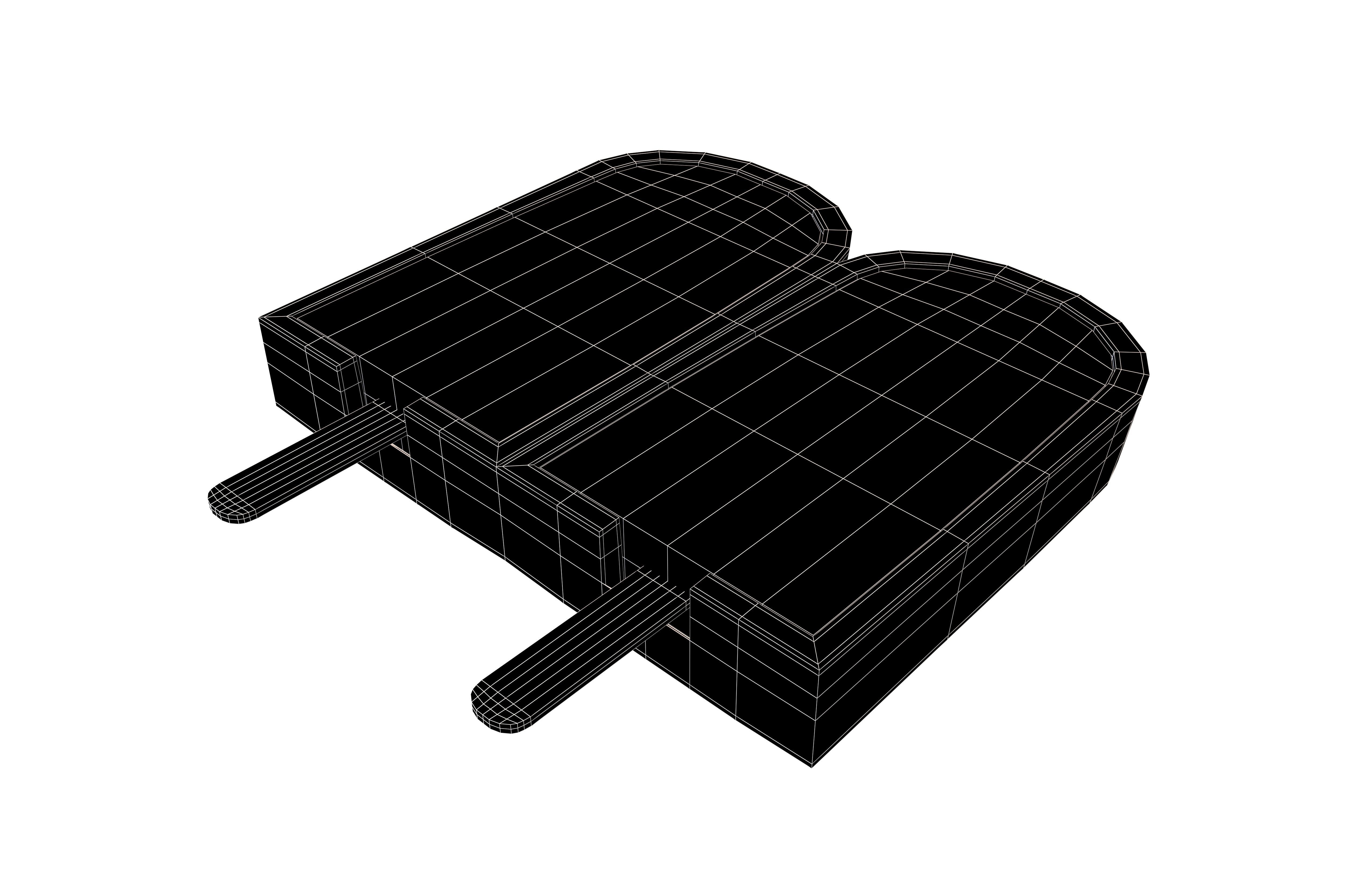 Ice Lolly With Mold v1 005 Low-poly 3D model_4