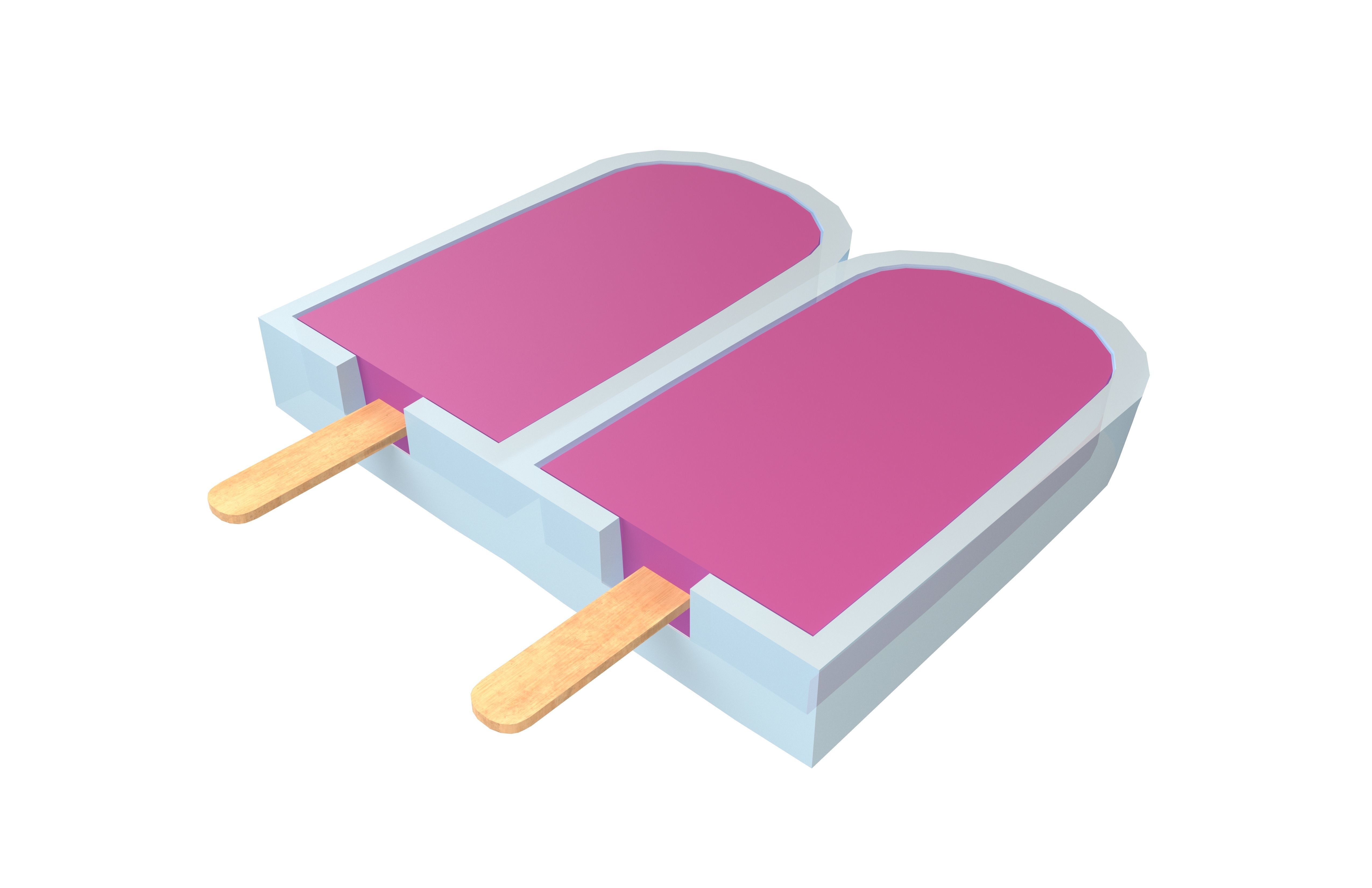 Ice Lolly With Mold v1 006 Low-poly 3D model_2
