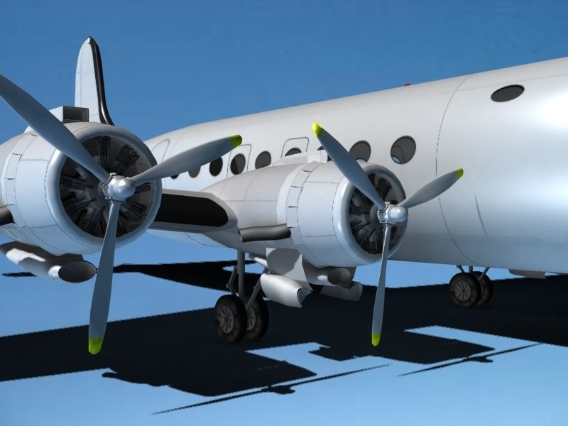 Douglas DC-4 Pan Am 3D model_11