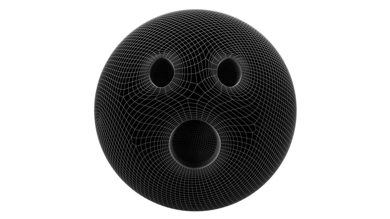 Face With Open Mouth 02 Low-poly 3D model_6