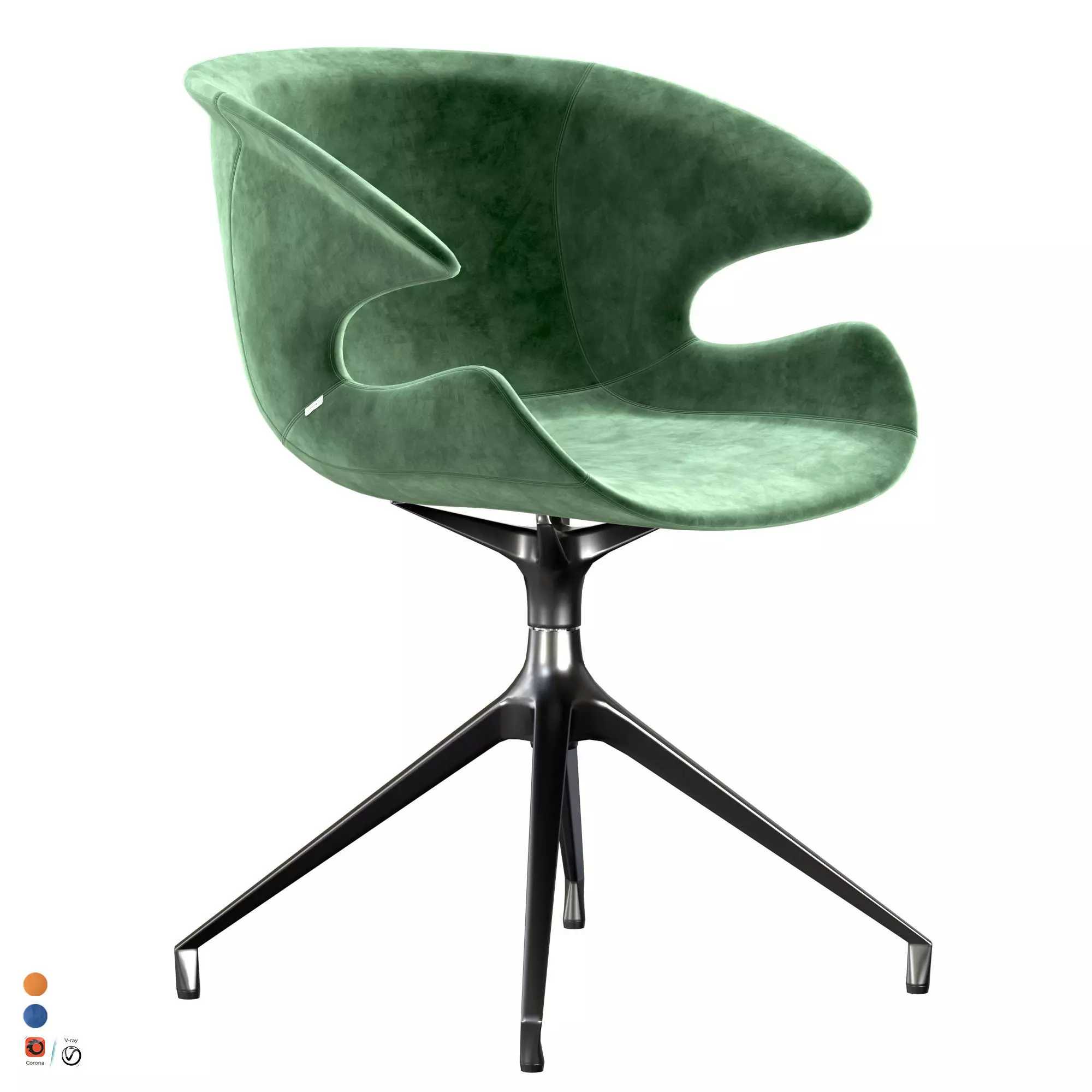 ZUIVER MIA ARMCHAIR 3D model_0