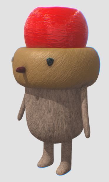 wooden character1 3D model_4