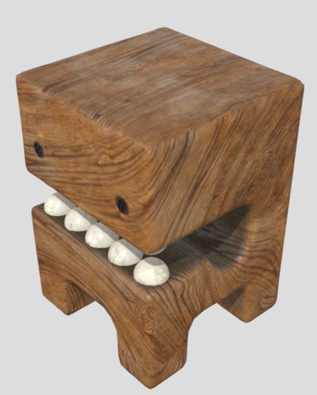 wooden character1 3D model_7