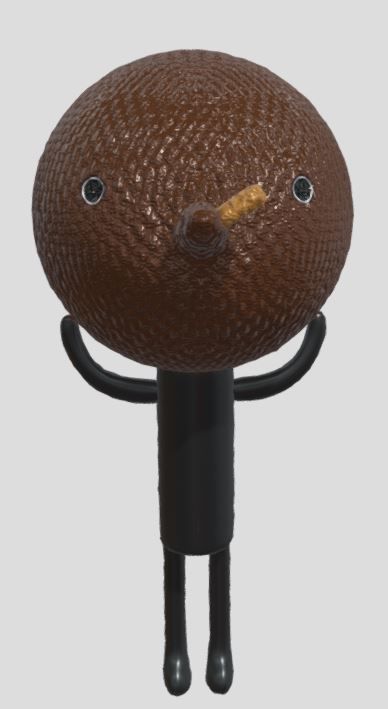 wooden character1 3D model_2