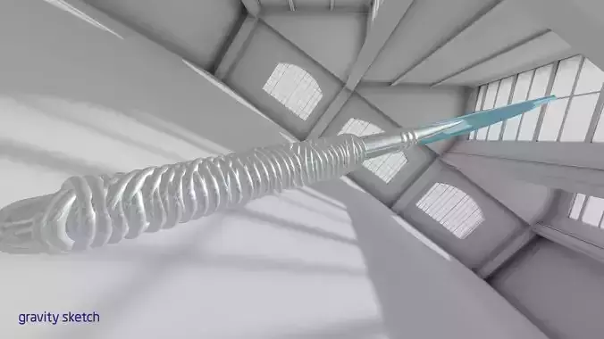 White Witch Sword Low-poly 3D model