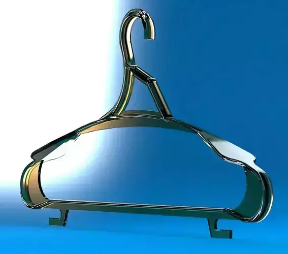 Realistic hanger made of plastic