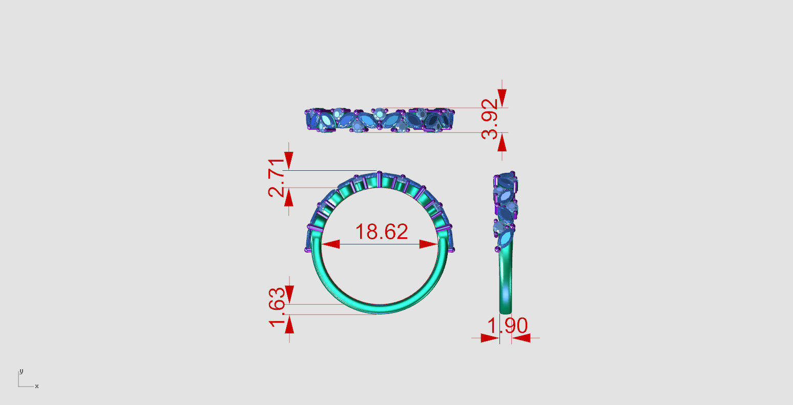 WEDDING RING MY059 3D print model_4