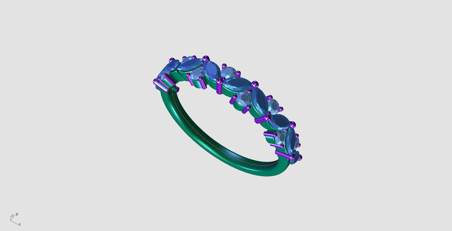 WEDDING RING MY059 3D print model_6